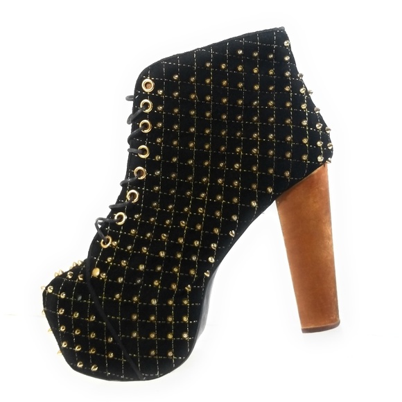 Jeffrey Campbell Women Stud Platform Booties 8.5 - Picture 2 of 8